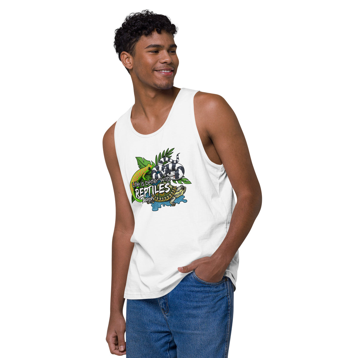 Life is Better with Reptiles Men’s Tank