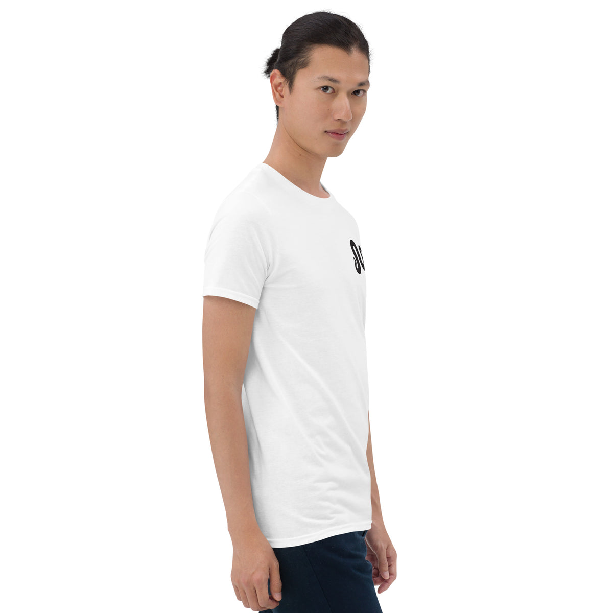 MorphMarket "M" and Logo Unisex T-Shirt with Black Text