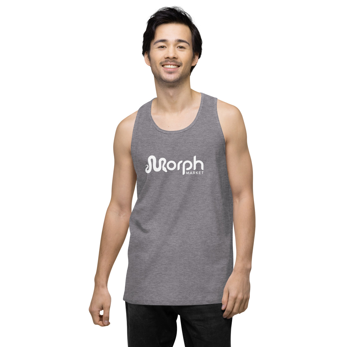 MorphMarket Men’s Tank Top with White Logo