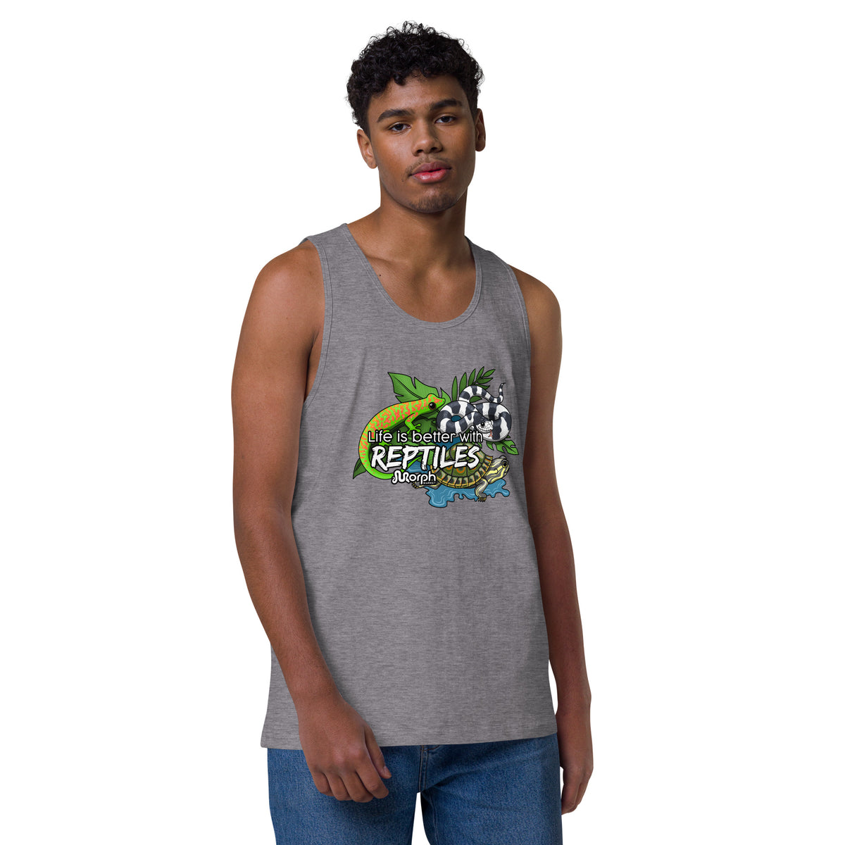 Life is Better with Reptiles Men’s Tank