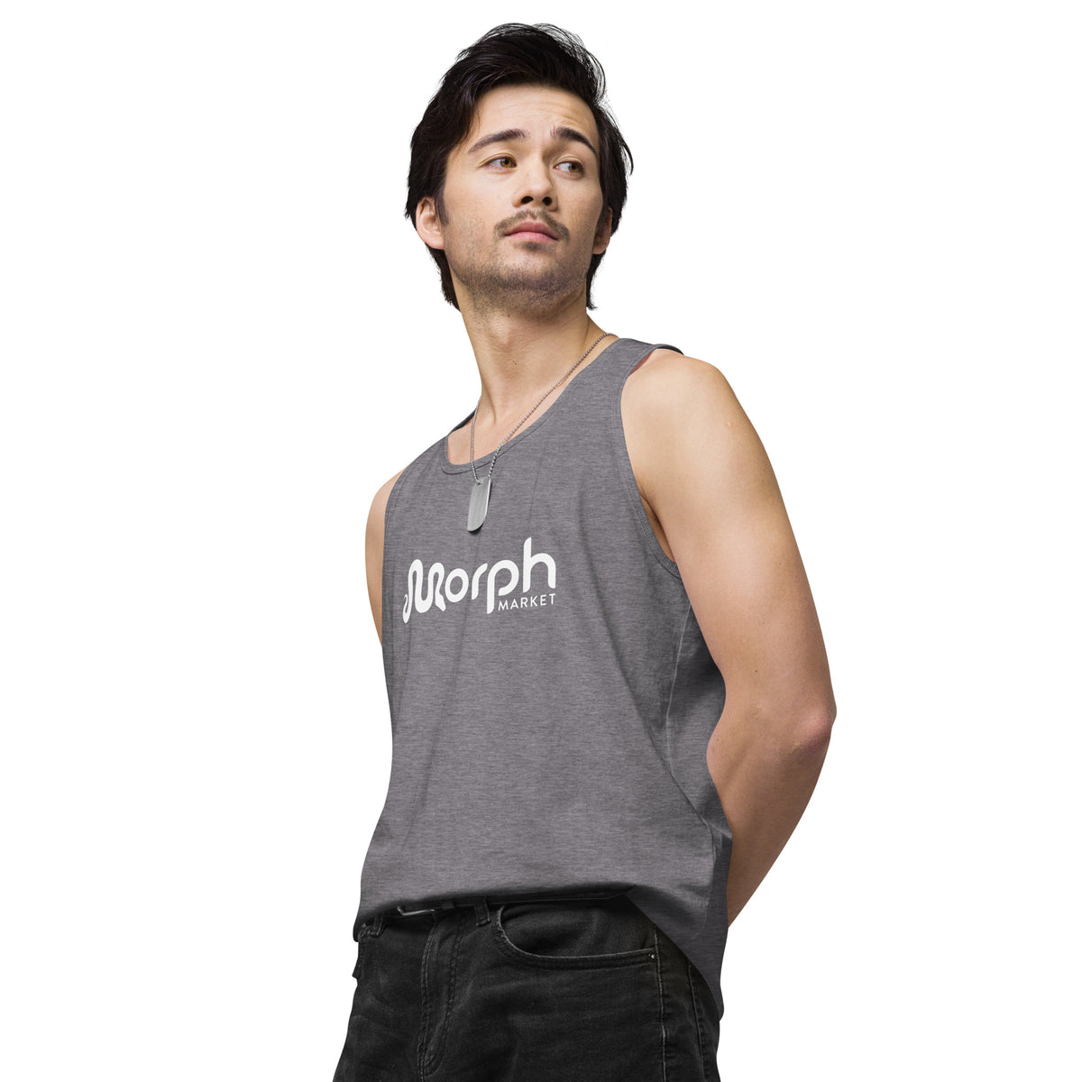 MorphMarket Men’s Tank Top with White Logo