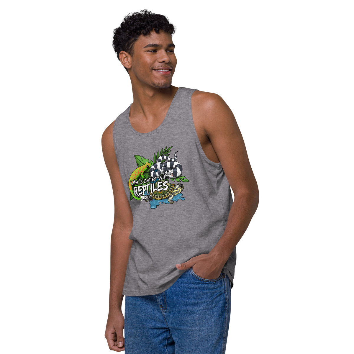 Life is Better with Reptiles Men’s Tank