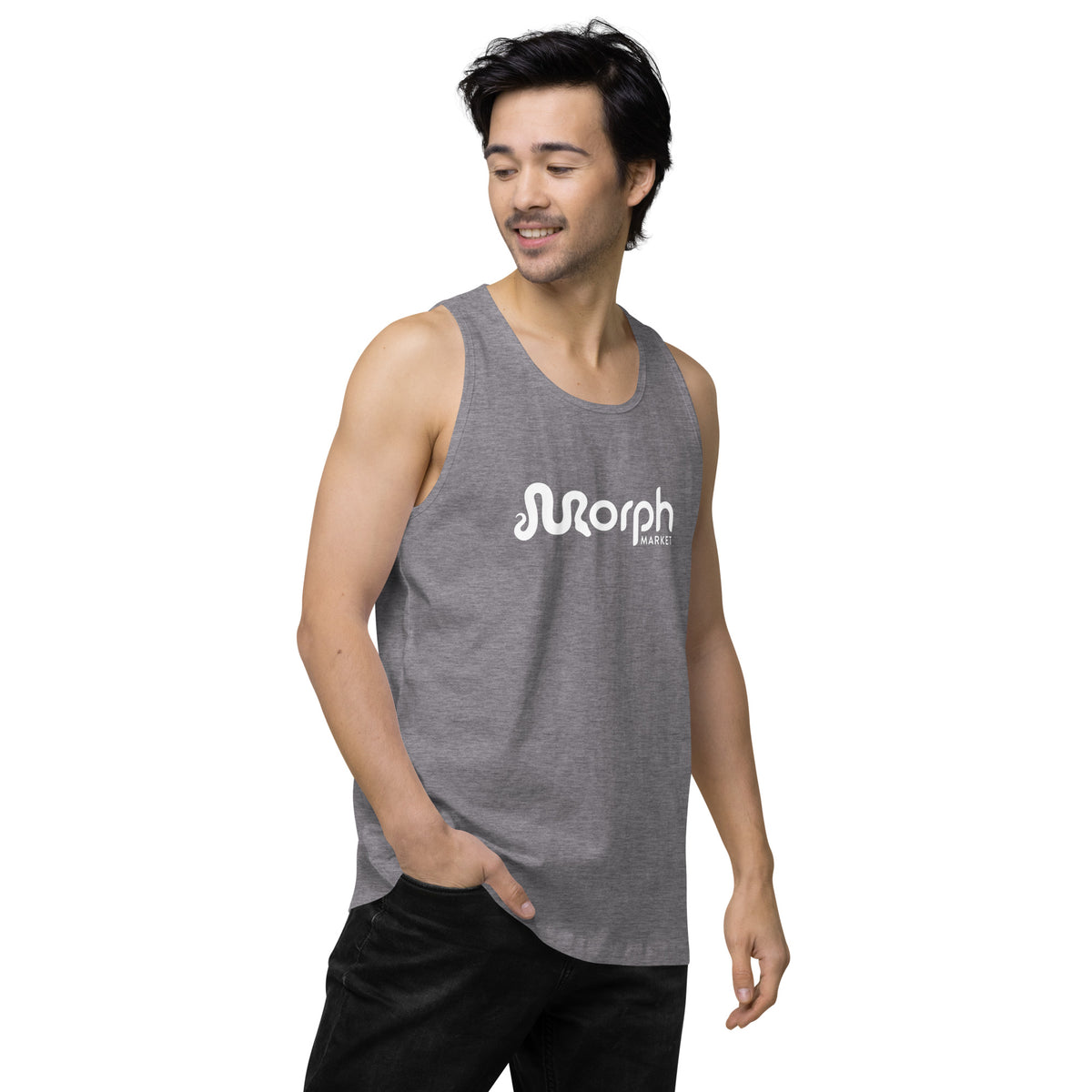 MorphMarket Men’s Tank Top with White Logo