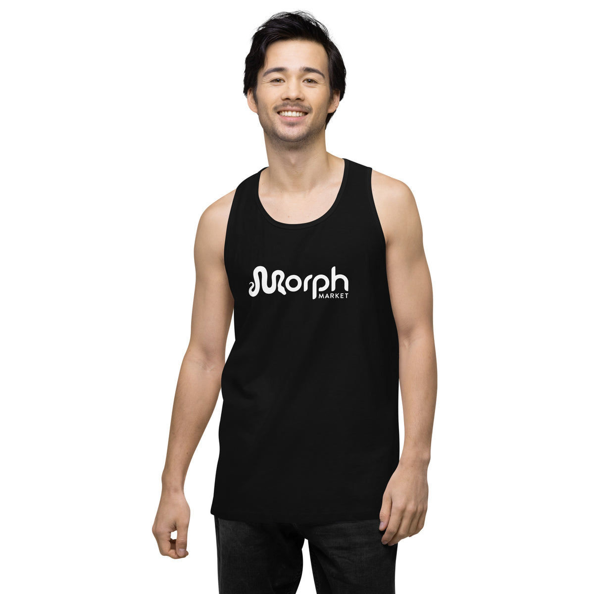MorphMarket Men’s Tank Top with White Logo