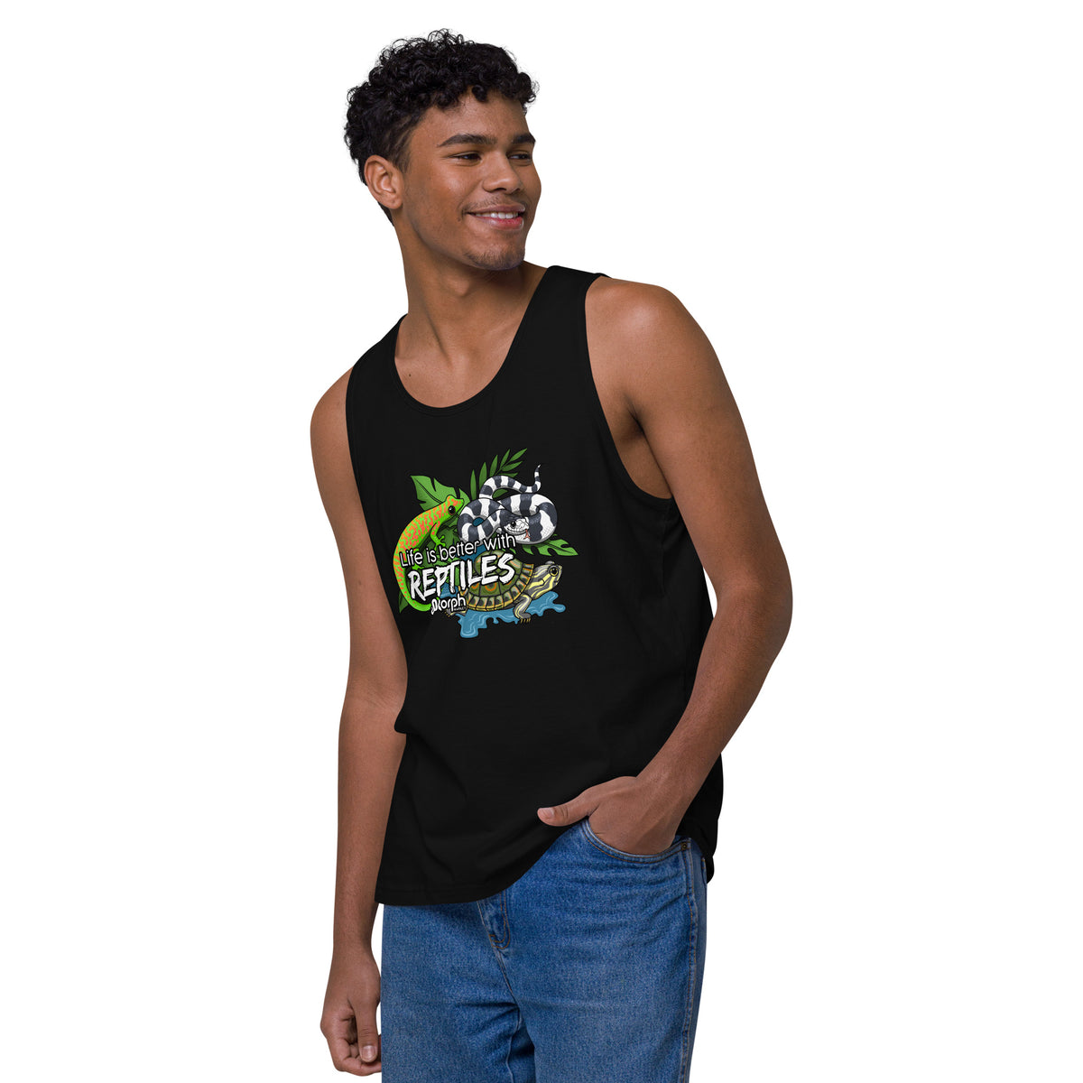 Life is Better with Reptiles Men’s Tank
