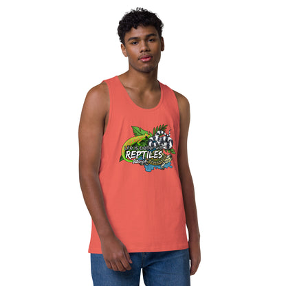 Life is Better with Reptiles Men’s Tank