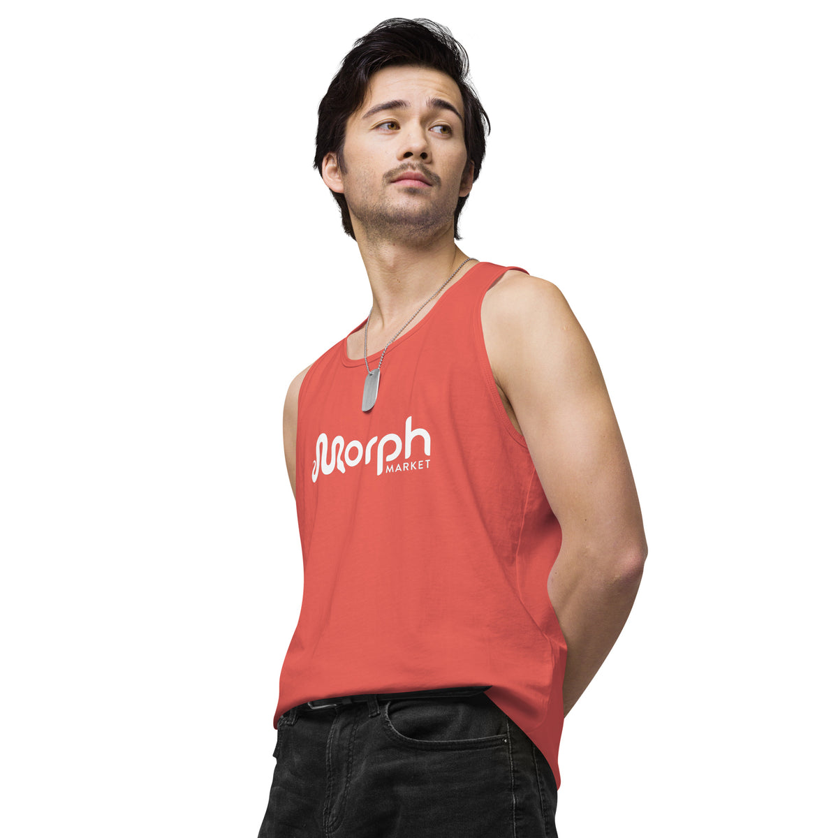 MorphMarket Men’s Tank Top with White Logo