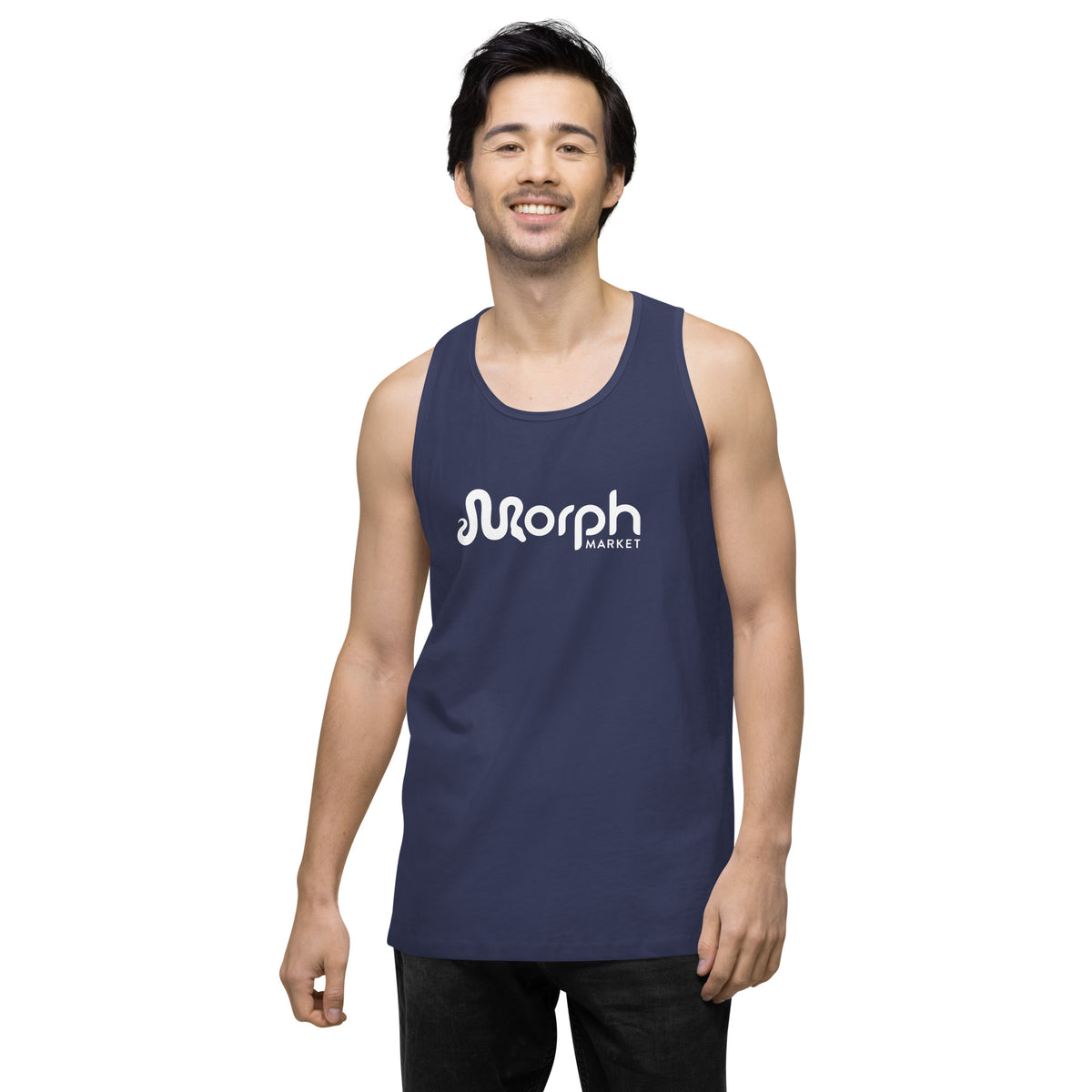 MorphMarket Men’s Tank Top with White Logo
