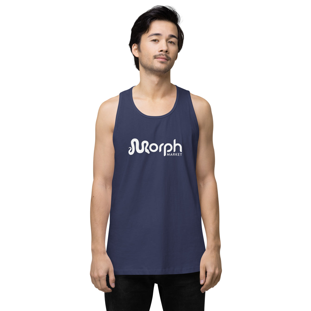 MorphMarket Men’s Tank Top with White Logo