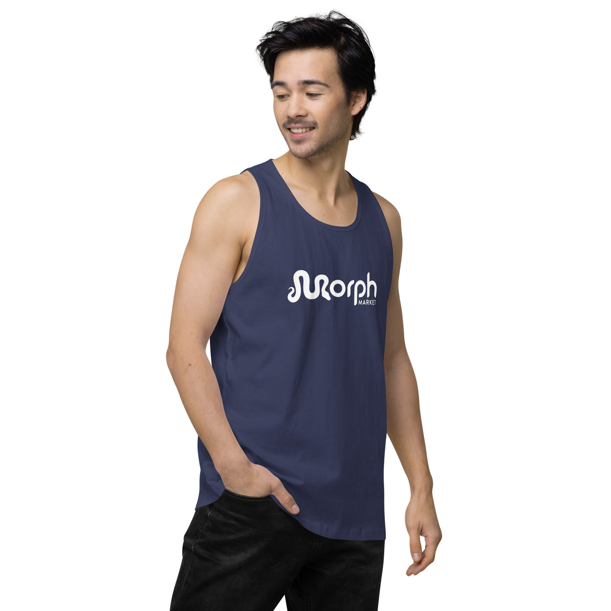 MorphMarket Men’s Tank Top with White Logo