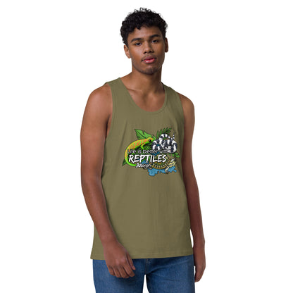 Life is Better with Reptiles Men’s Tank