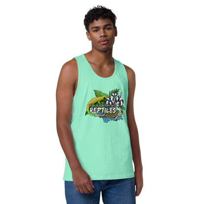 Life is Better with Reptiles Men’s Tank
