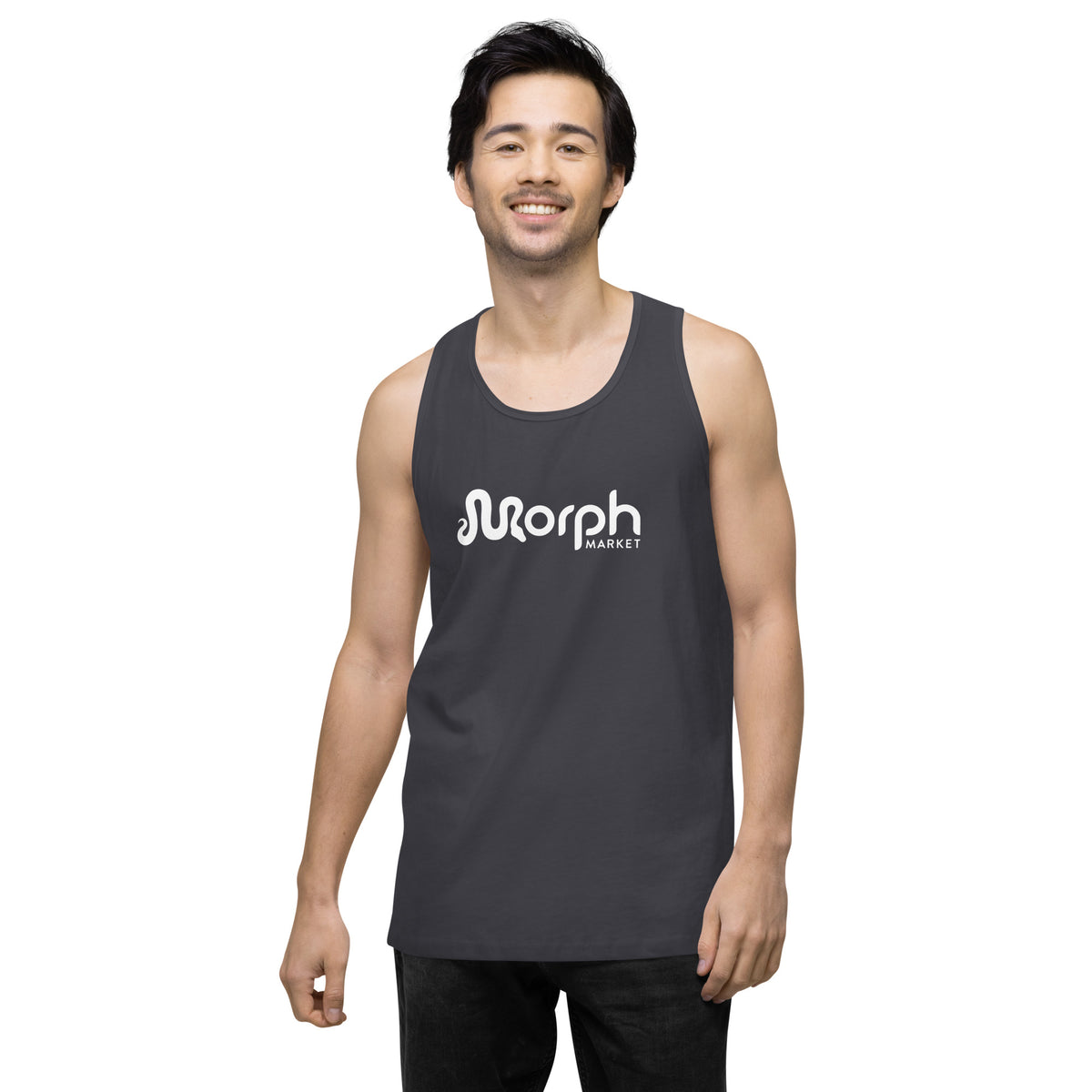 MorphMarket Men’s Tank Top with White Logo