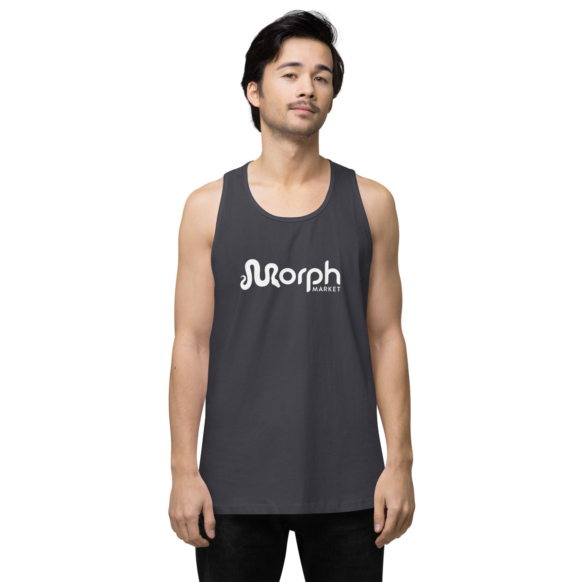 MorphMarket Men’s Tank Top with White Logo