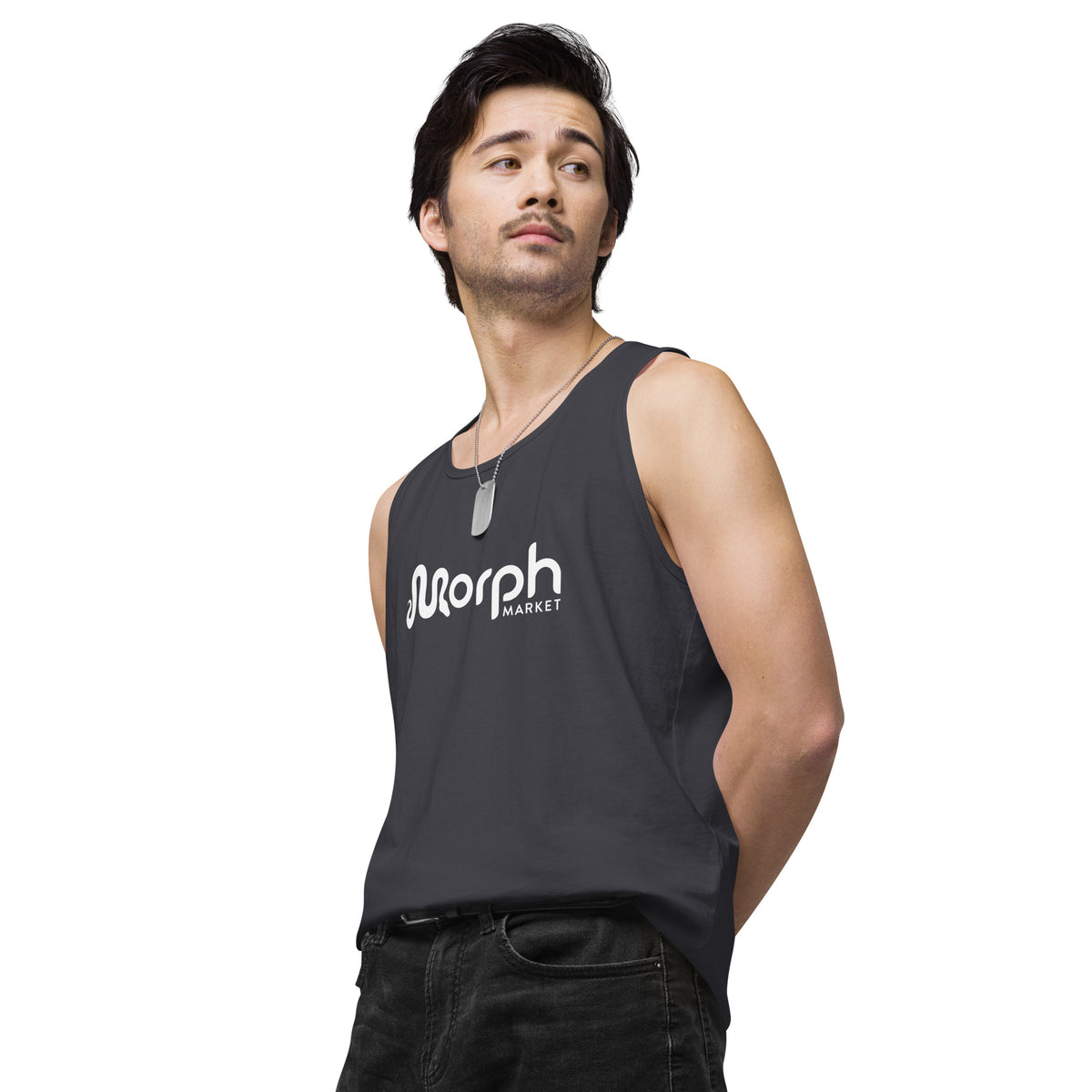 MorphMarket Men’s Tank Top with White Logo