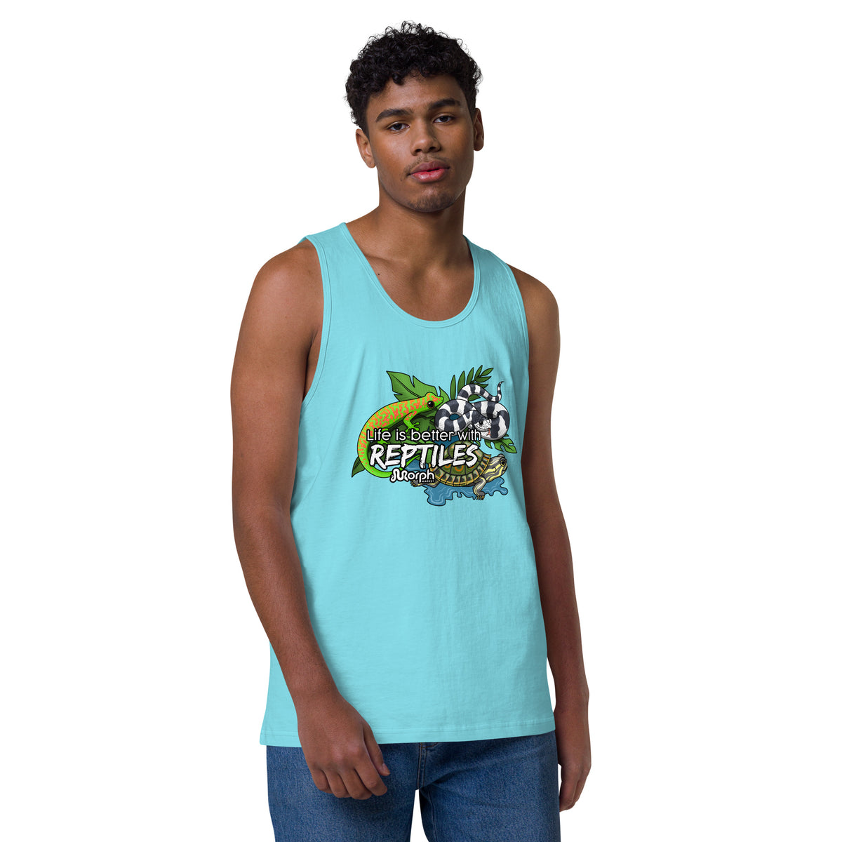 Life is Better with Reptiles Men’s Tank