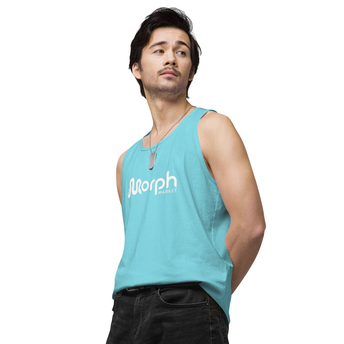 MorphMarket Men’s Tank Top with White Logo