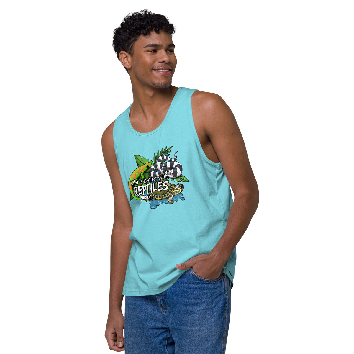 Life is Better with Reptiles Men’s Tank
