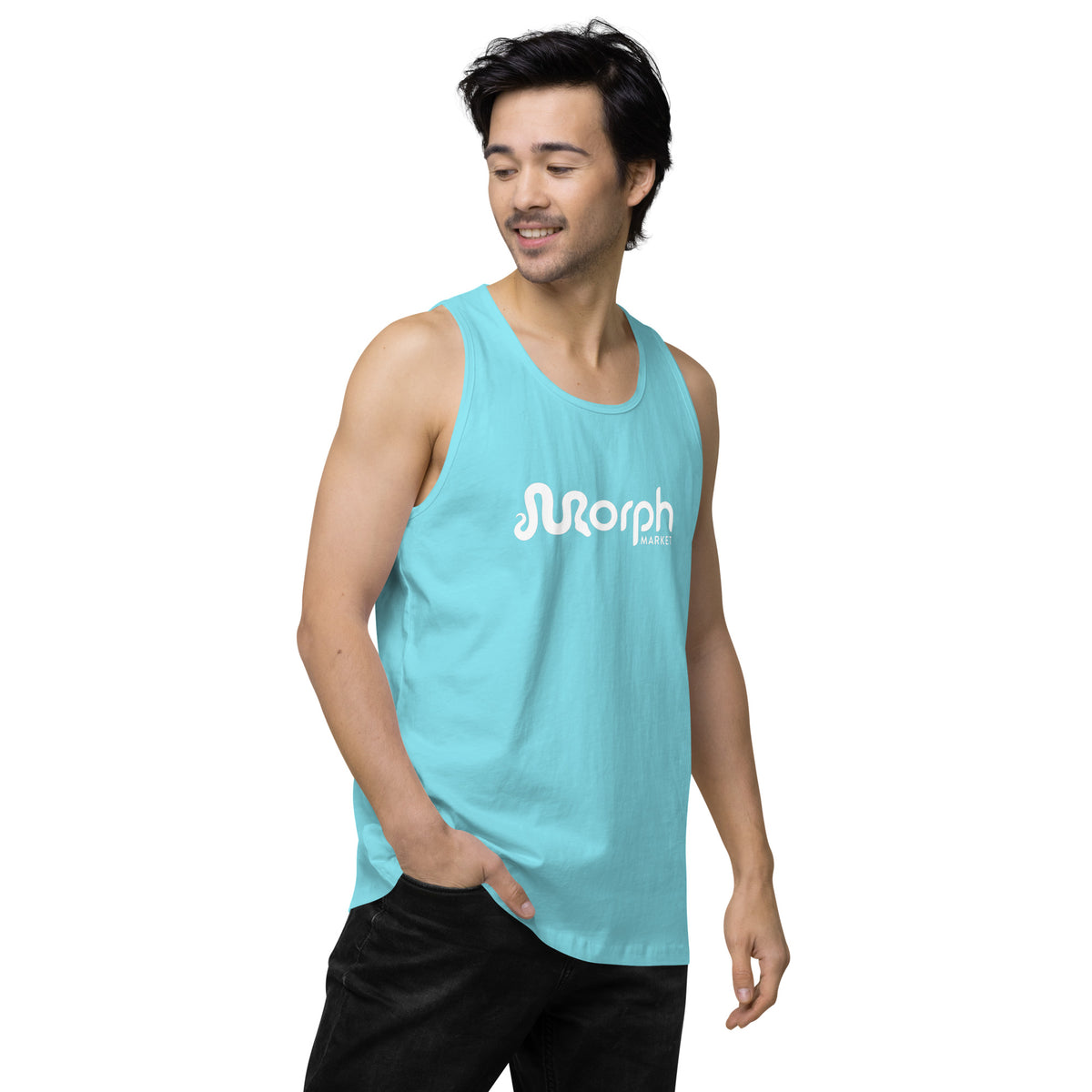 MorphMarket Men’s Tank Top with White Logo