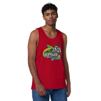 Life is Better with Reptiles Men’s Tank