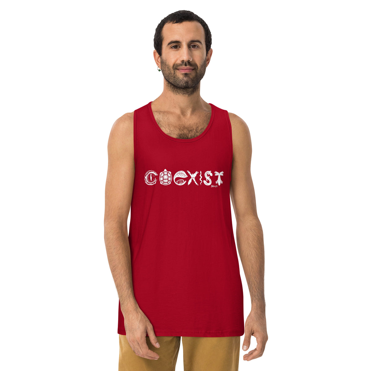 COEXIST Men’s Tank Top with White Text
