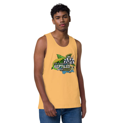 Life is Better with Reptiles Men’s Tank