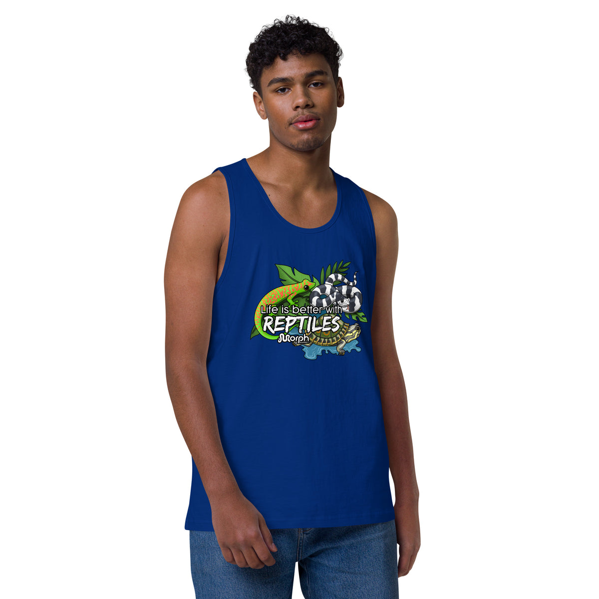 Life is Better with Reptiles Men’s Tank