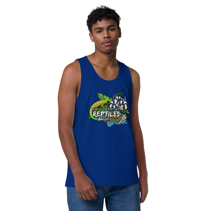 Life is Better with Reptiles Men’s Tank