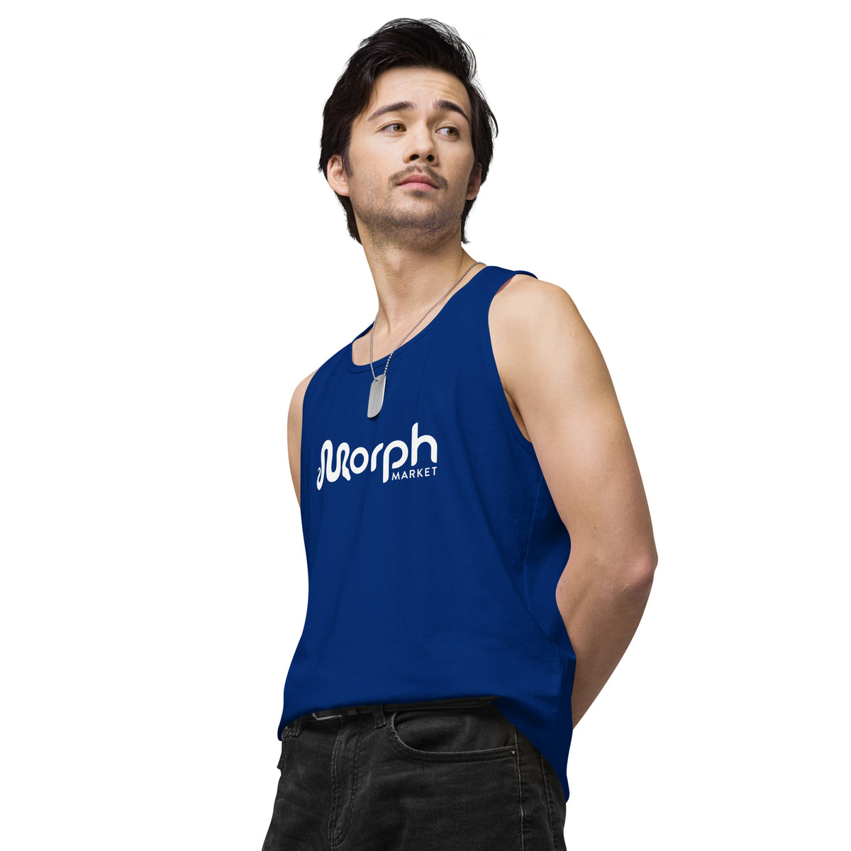MorphMarket Men’s Tank Top with White Logo