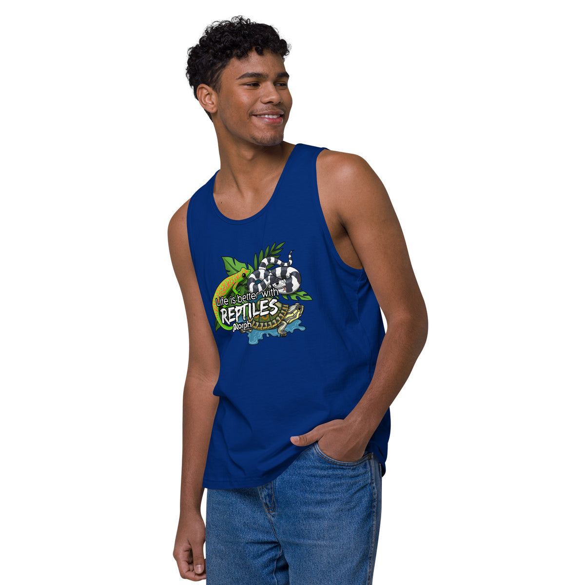 Life is Better with Reptiles Men’s Tank