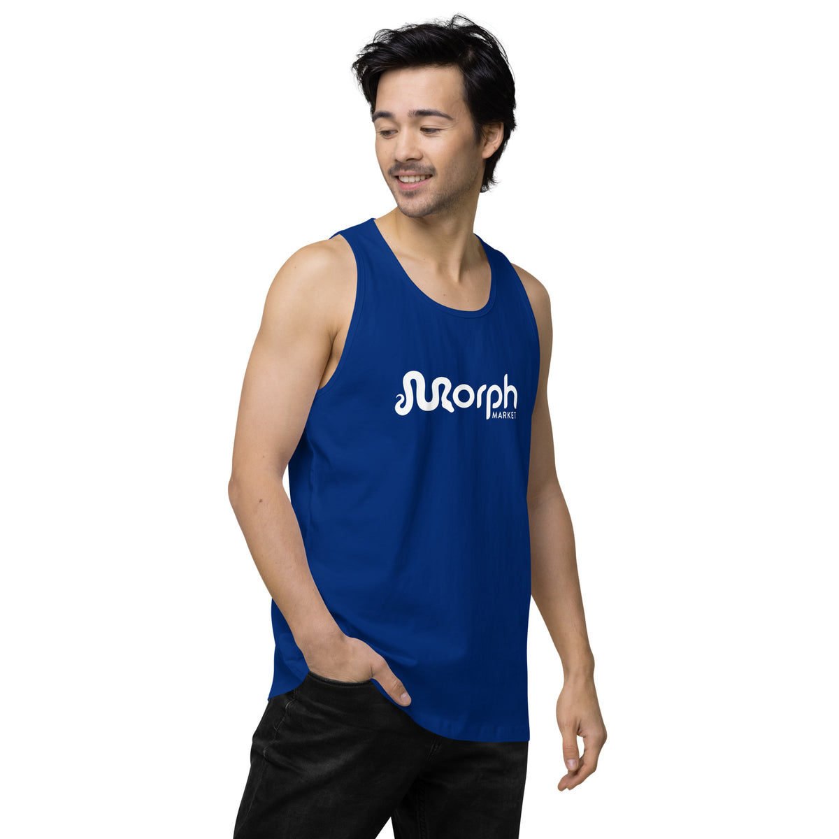 MorphMarket Men’s Tank Top with White Logo