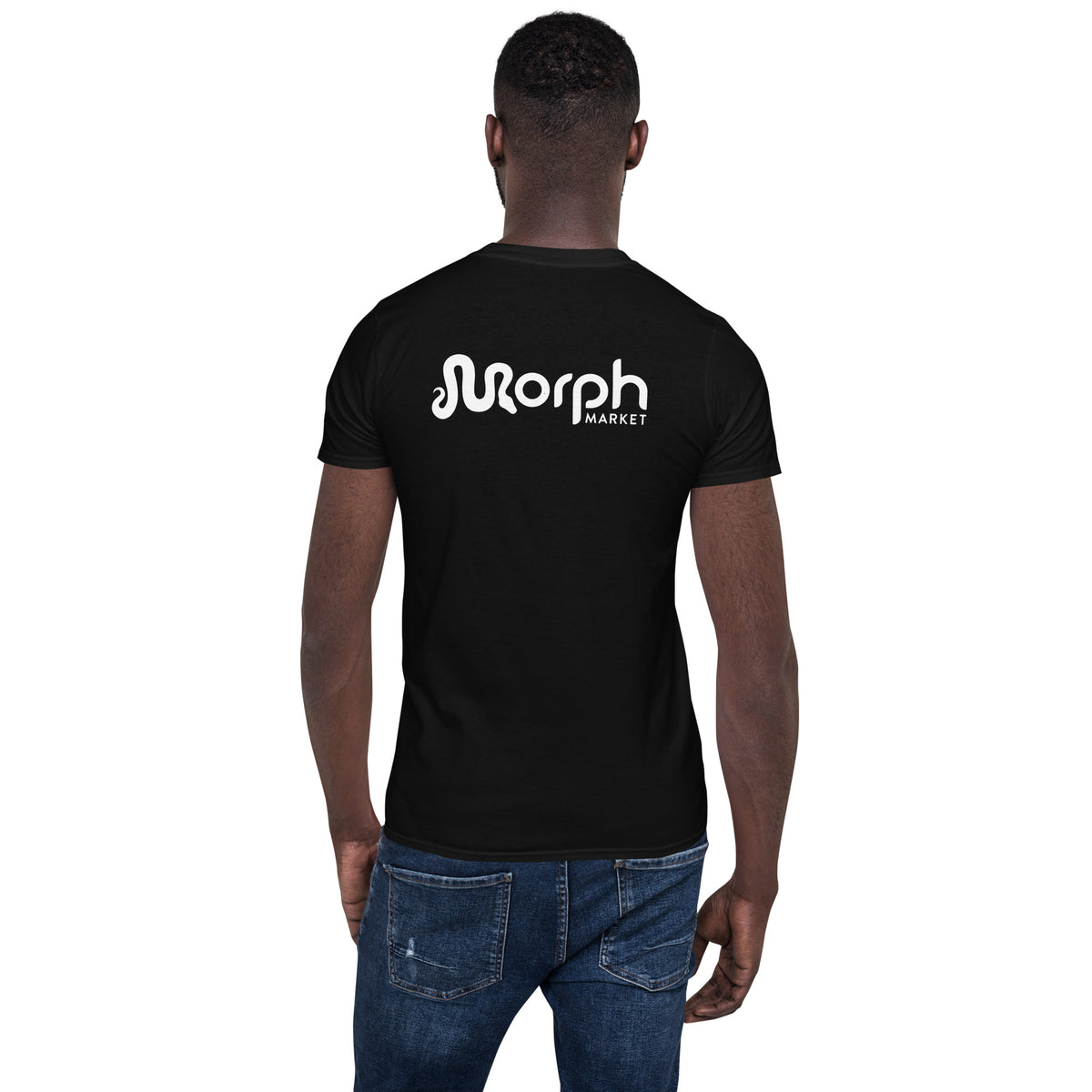 MorphMarket "M" and Logo Unisex T-Shirt with White Text