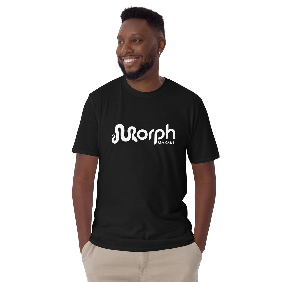 Classic MorphMarket Logo T-Shirt (Unisex, White Logo)