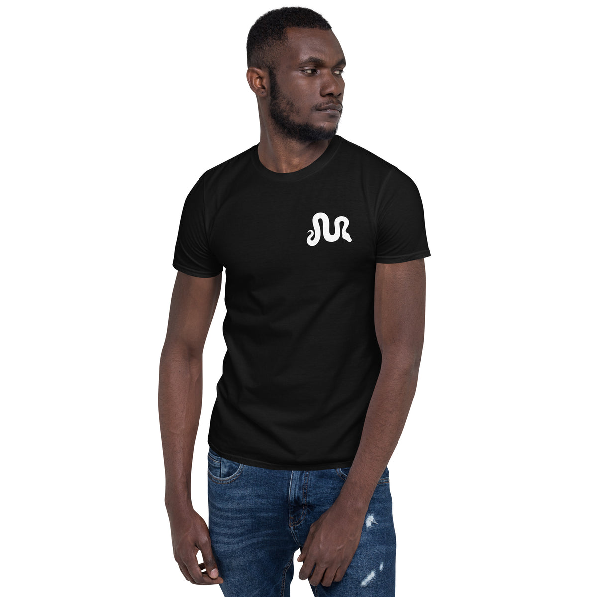 MorphMarket "M" and Logo Unisex T-Shirt with White Text