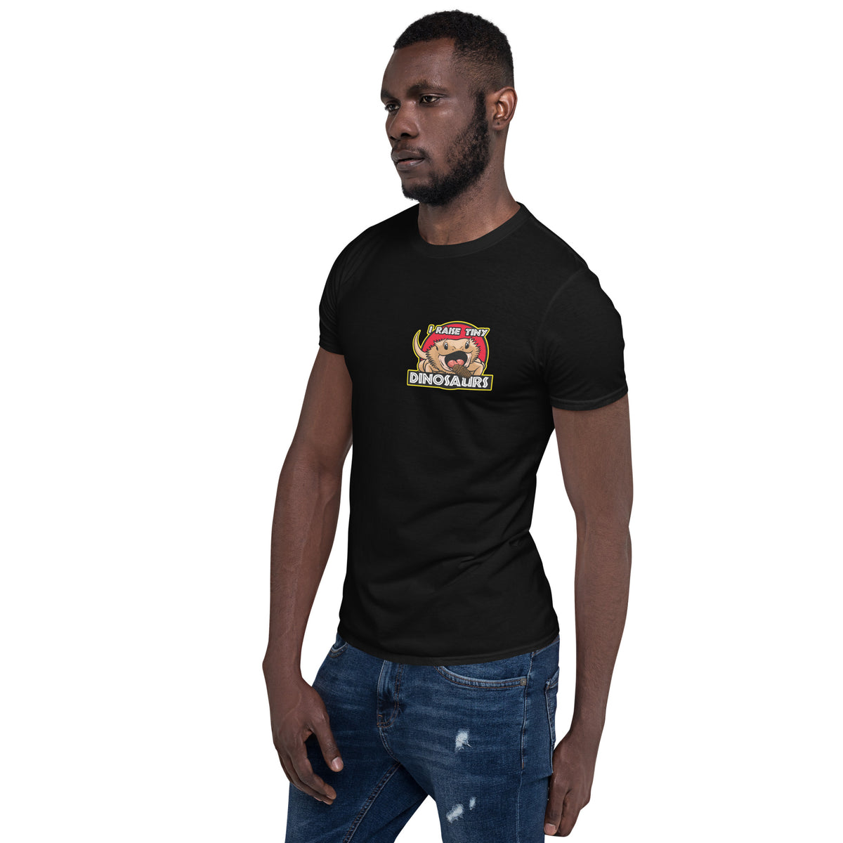 I Raise Tiny Dinosaurs Unisex T-Shirt w/ Small Design