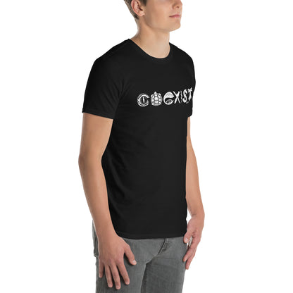 COEXIST Unisex T-Shirt with White Text