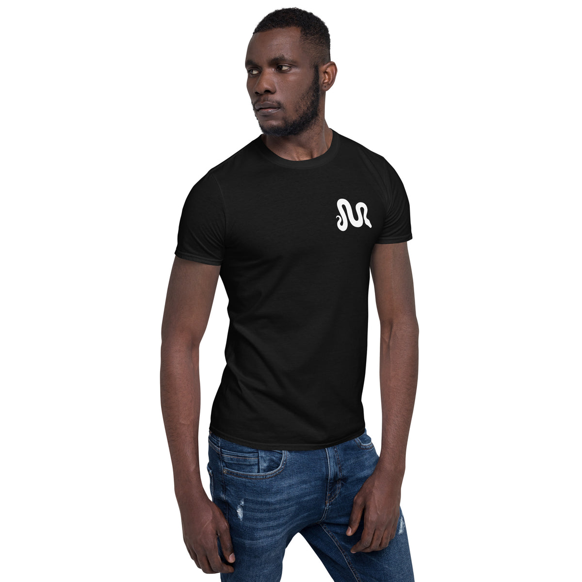 MorphMarket "M" and Logo Unisex T-Shirt with White Text