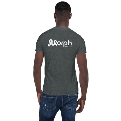 MorphMarket "M" and Logo Unisex T-Shirt with White Text