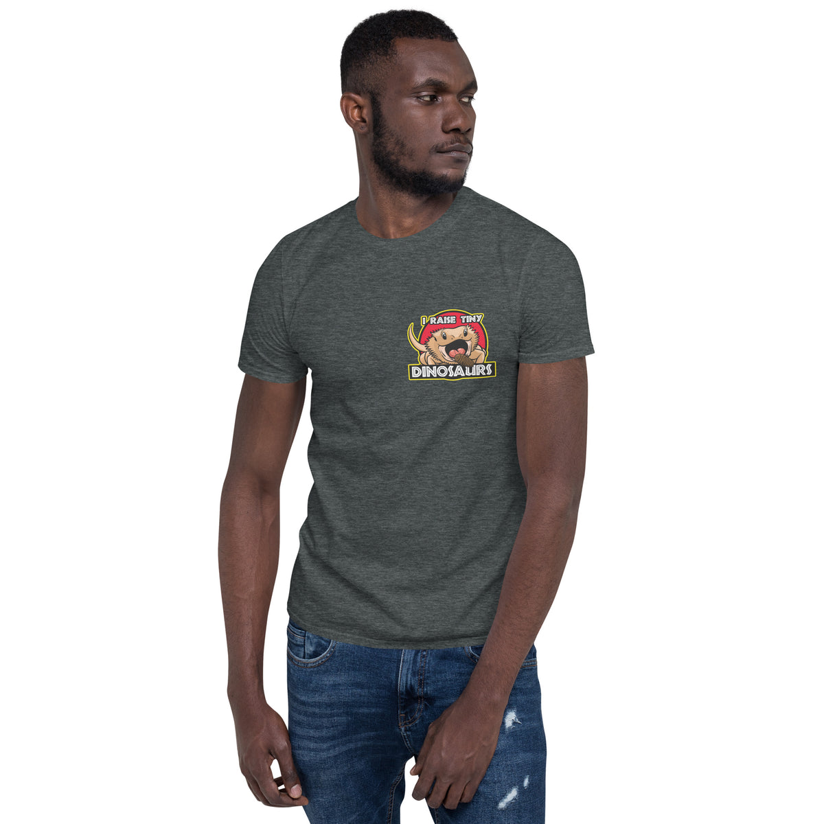 I Raise Tiny Dinosaurs Unisex T-Shirt w/ Small Design