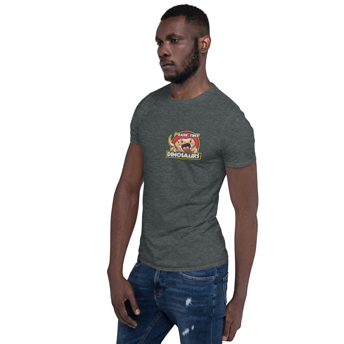 I Raise Tiny Dinosaurs Unisex T-Shirt w/ Small Design