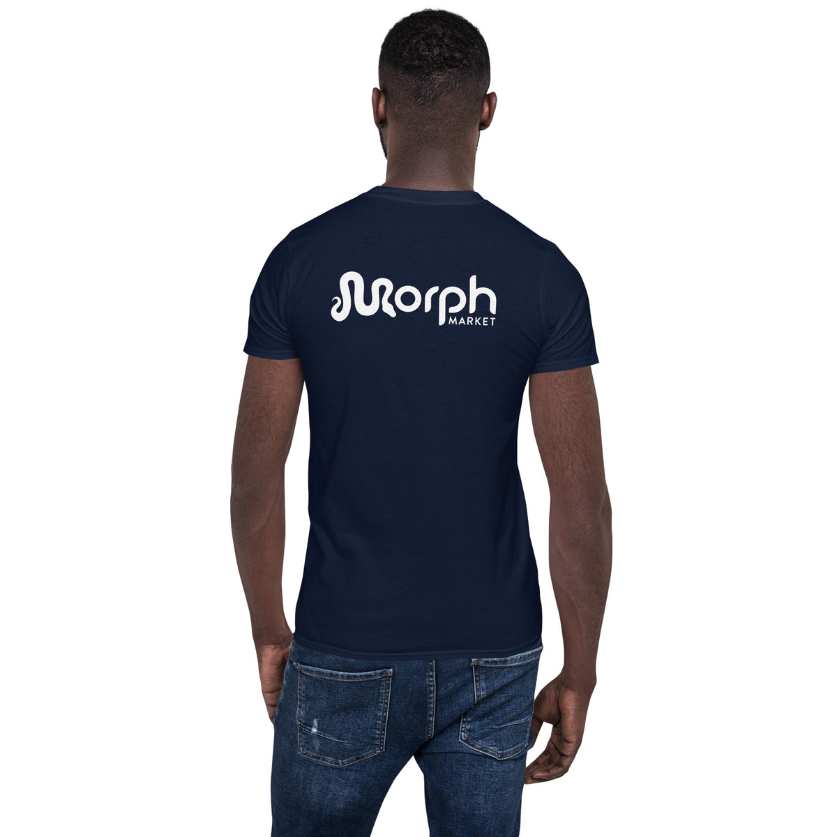 MorphMarket "M" and Logo Unisex T-Shirt with White Text