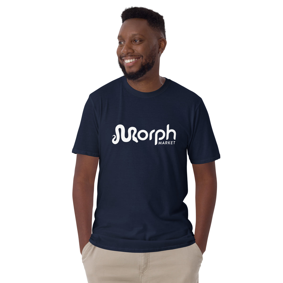Classic MorphMarket Logo T-Shirt (Unisex, White Logo)