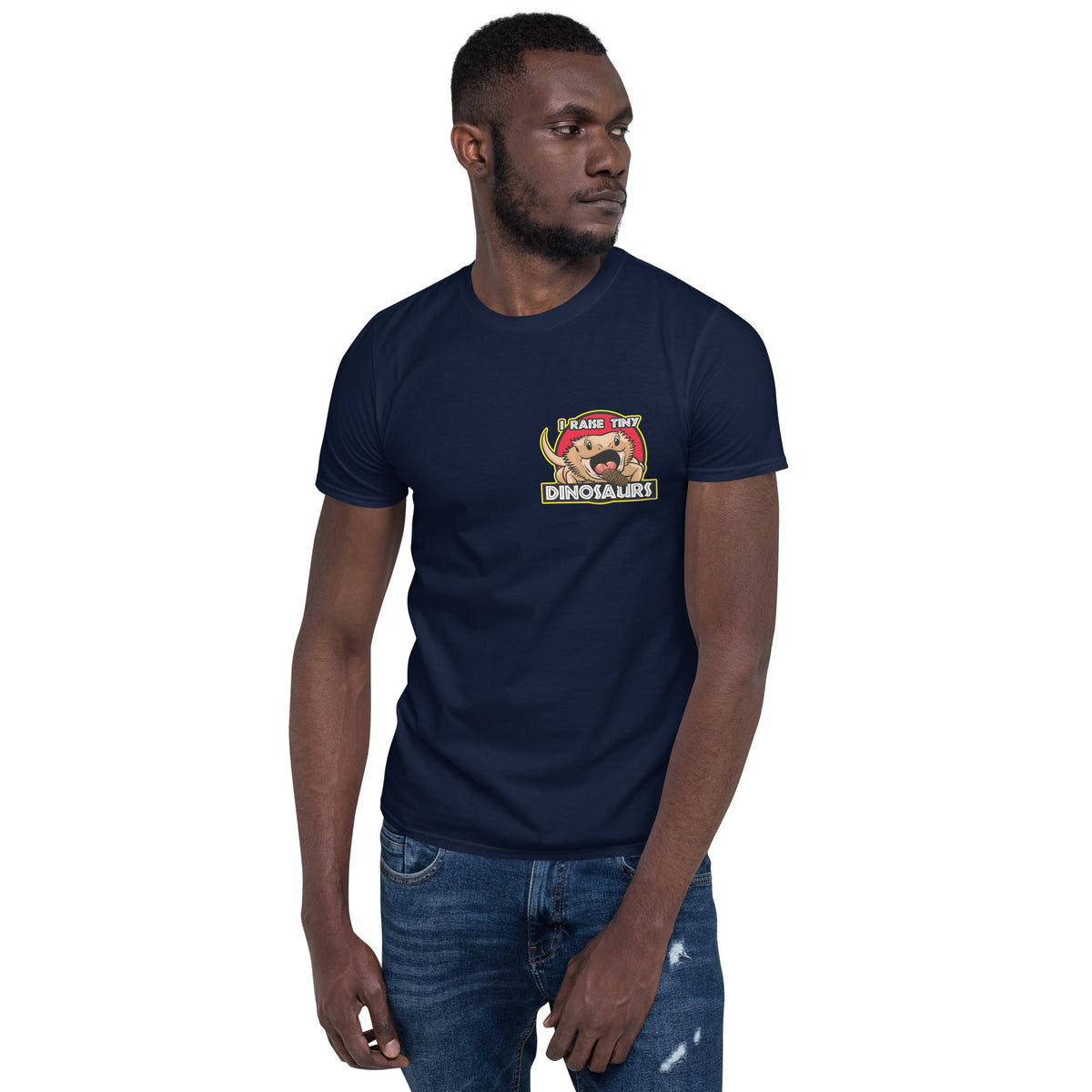I Raise Tiny Dinosaurs Unisex T-Shirt w/ Small Design