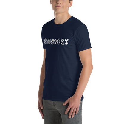 COEXIST Unisex T-Shirt with White Text