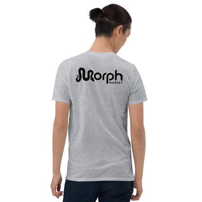 MorphMarket "M" and Logo Unisex T-Shirt with Black Text