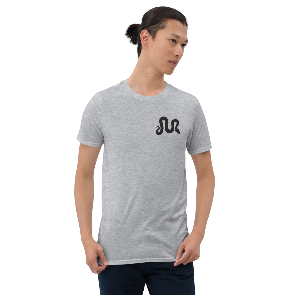MorphMarket "M" and Logo Unisex T-Shirt with Black Text