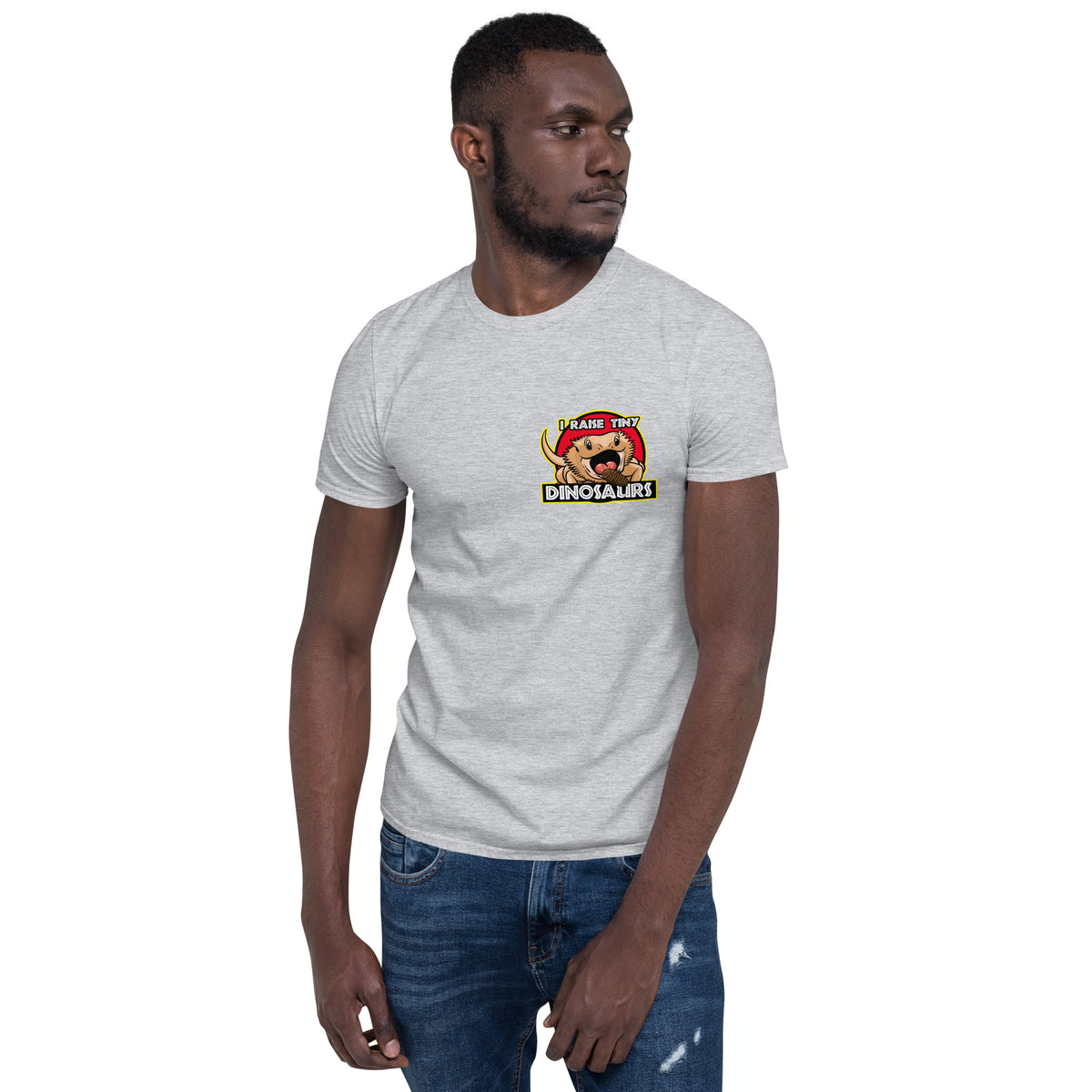 I Raise Tiny Dinosaurs Unisex T-Shirt w/ Small Design