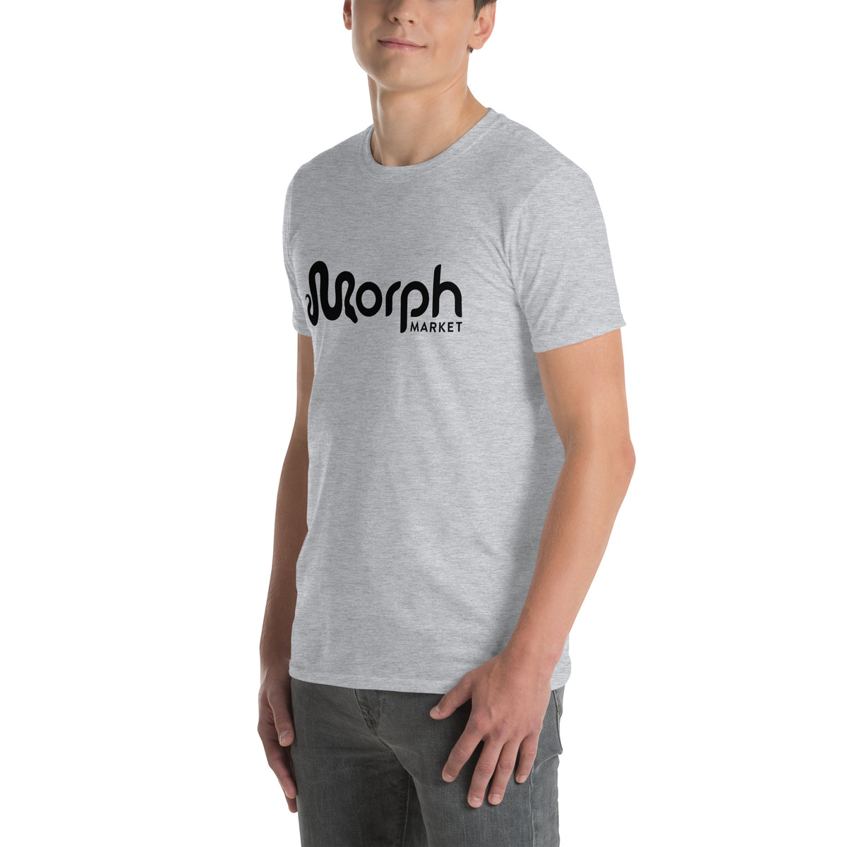 Classic MorphMarket T-Shirt (Unisex, Black Logo)