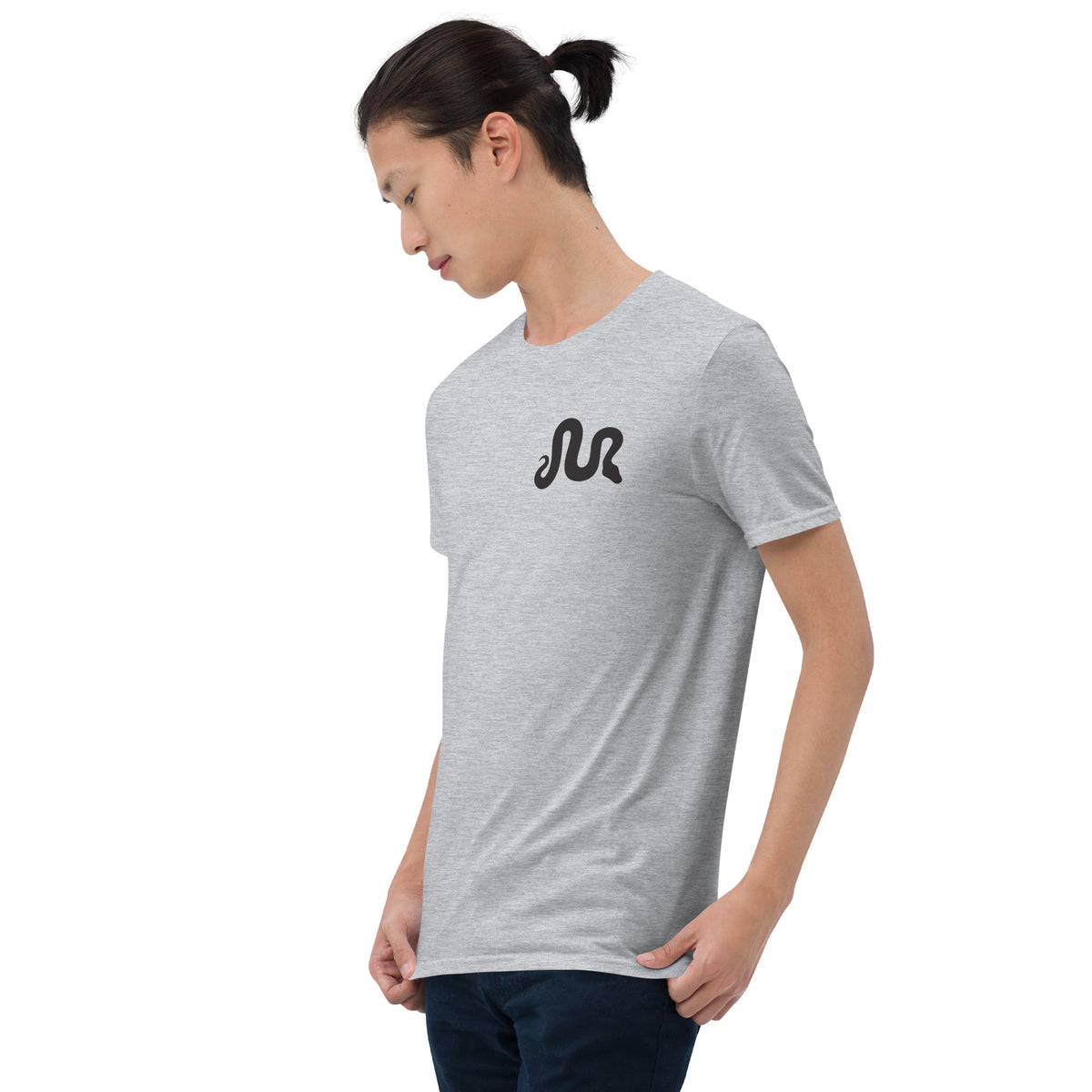 MorphMarket "M" and Logo Unisex T-Shirt with Black Text