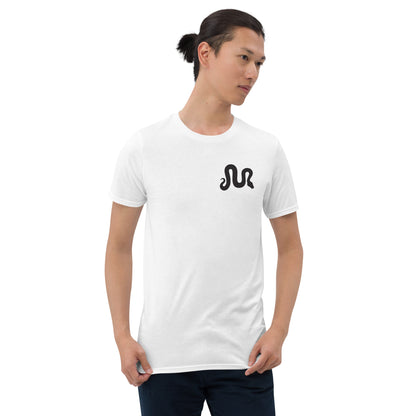 MorphMarket "M" and Logo Unisex T-Shirt with Black Text